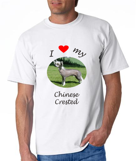 Dogs - Chinese Crested Picture on a Mens Shirt